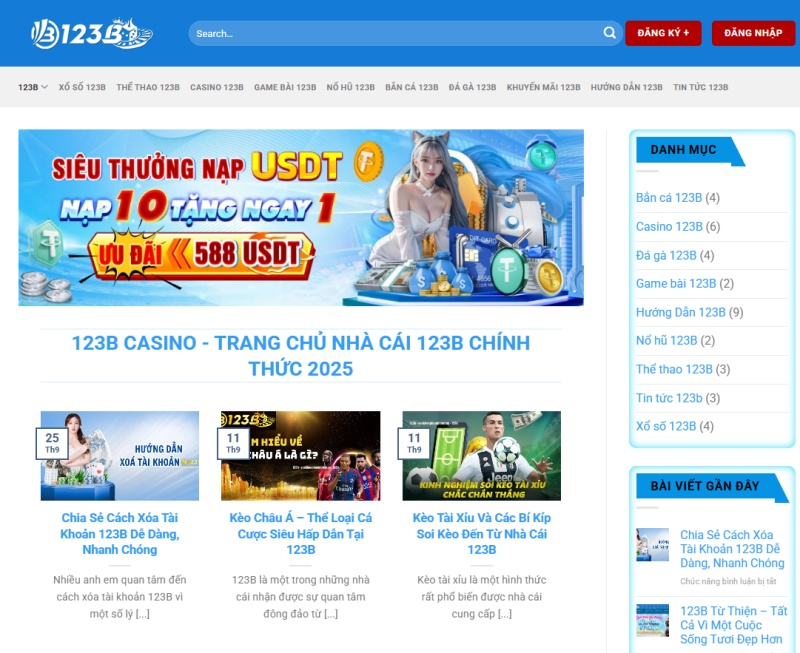 123B – Sân chơi cá cược chuyên nghiệp, an toàn, rút tiền siêu tốc 2 123B – Sân chơi cá cược chuyên nghiệp, an toàn, rút tiền siêu tốc