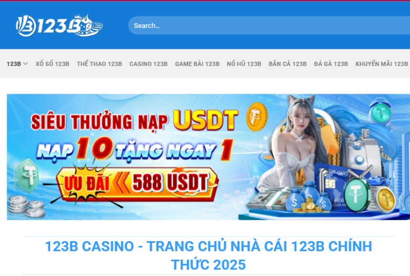 123B – Sân chơi cá cược chuyên nghiệp, an toàn, rút tiền siêu tốc 3 Danh mục trò chơi đa dạng tại 123B