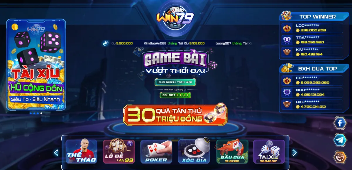 Win79 - Cổng Game đổi thưởng đẳng cấp quốc tế 4 Game bài