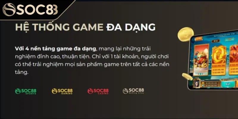 Sảnh cược đa dạng và chất lượng